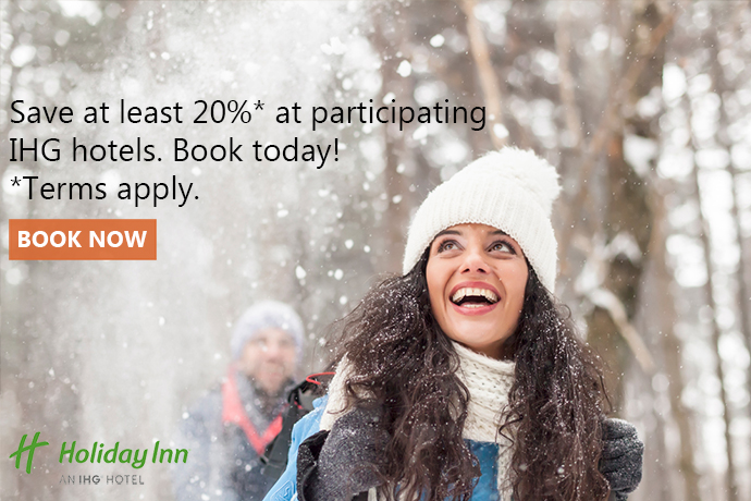 Save at least 20%* at participating IHG hotels, through1/7. Book today! *Terms apply.