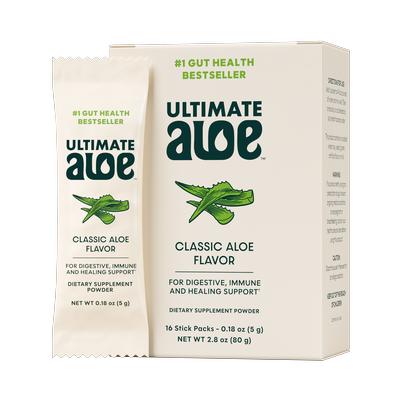 Ultimate Aloe&trade; Powder Natural Flavor – Single Box (16 Servings)