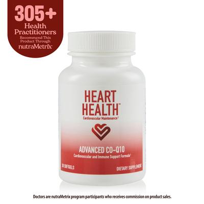 Heart Health&trade; Advanced Co-Q10 (Cardiovascular & Immune Support) Cardiovascular & Immune Support - Single Bottle (30 Servings)