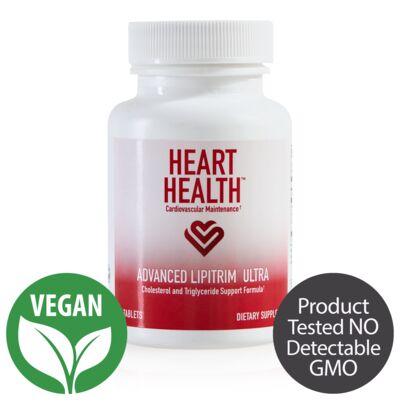 Heart Health&trade; Advanced LipiTrim&reg; Ultra (Advanced Cholesterol Support Formula) Advanced Cholesterol Support Formula - Single Bottle (30 Servings)