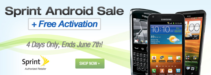 Sprint Android Sale & Free Activation, Get the New