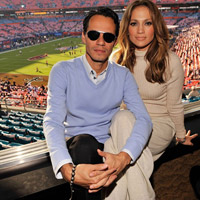 Jennifer Lopez and Marc Anthony wearing Loren Jewels