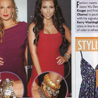 Kim kardashian wearing Loren Jewels