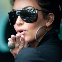 Kim kardashian wearing Loren Jewels
