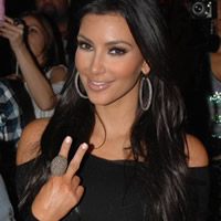 Kim kardashian wearing Loren Jewels