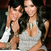 Kim kardashian and Kris Jenner wearing Loren Jewels