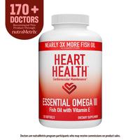Heart Health&trade; Essential Omega III Fish Oil with Vitamin E