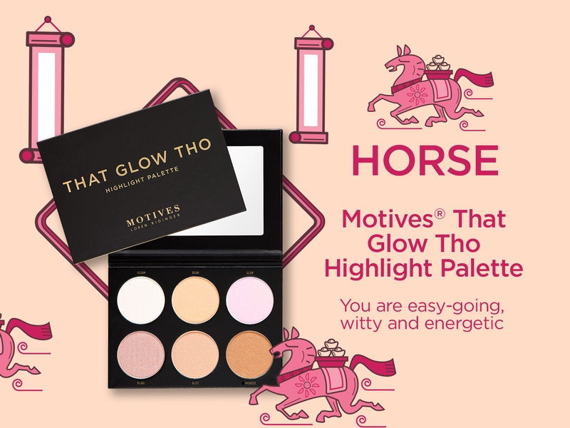 Year of the Horse - Motives® That Glow Tho Highlight Palette - You are easy-going, witty and energetic