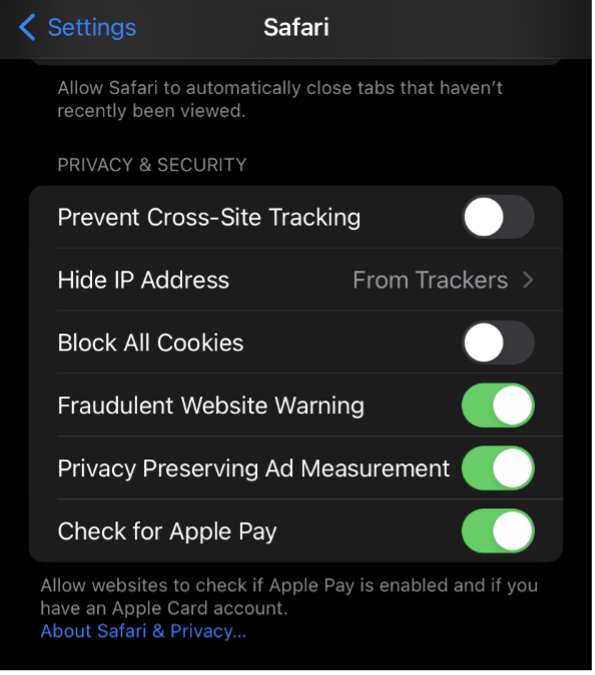 iOS safari step 3