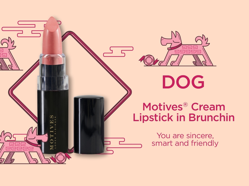 Year of the Dog - Motives® Cream Lipstick in Brunchin - You are sincere, smart and friendly