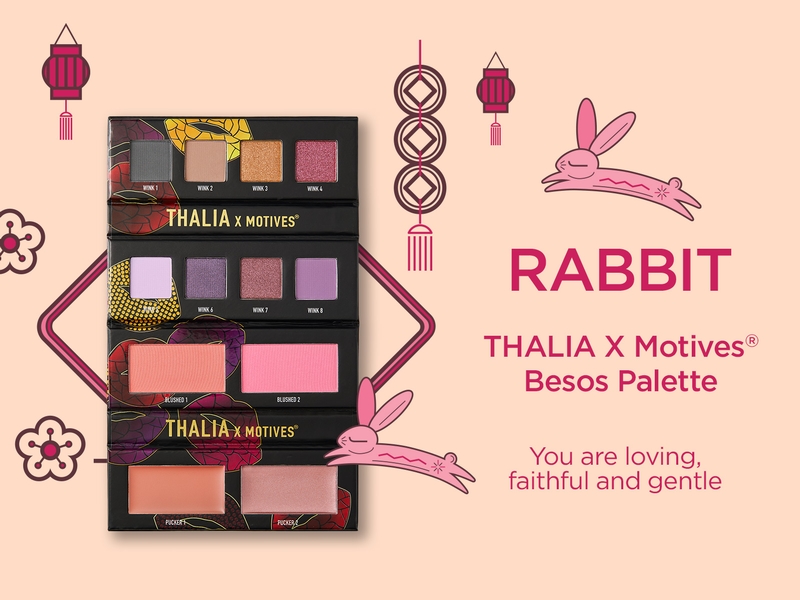 Year of the Rabbit - THALIA X Motives® Besos Palette - You are loving, faithful and gentle