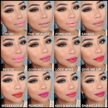Motives Liquid Lipstick Collage