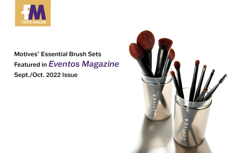 Brushing up on your best looks with Motives Brush Sets promoted in Eventos Magazine