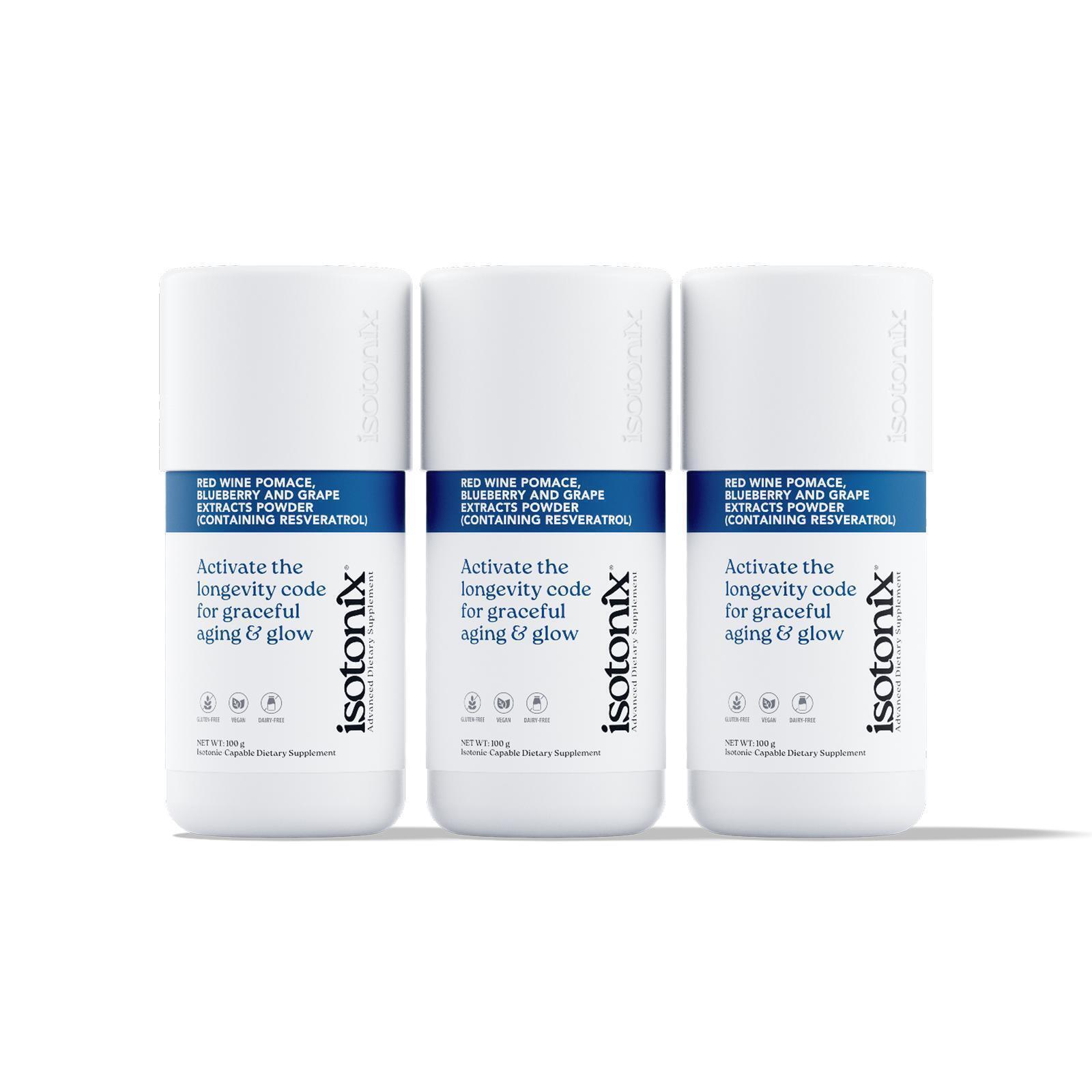 Isotonix® Red Wine Pomace, Blueberry, and Grape Extracts Powder (Containing Resveratrol)