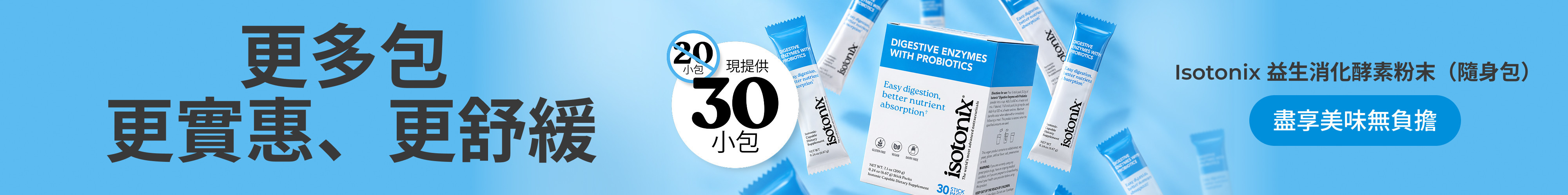 Isotonix®益生消化酵素粉末（隨身包）